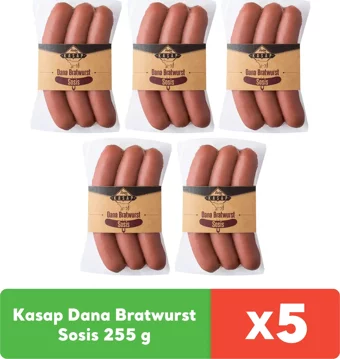 Pınar Dana Bratwurst Uzun Dana Kokteyl Sosis 5x255 gr