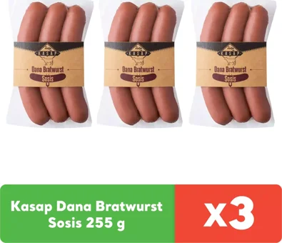 Pınar Dana Bratwurst Uzun Dana Sosis 3x255 gr