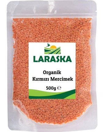 Laraska Organik Kırmızı Mercimek 500 gr