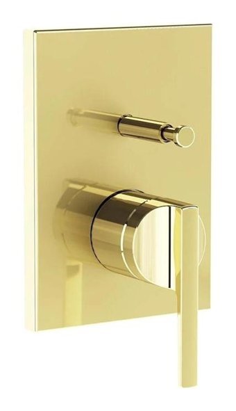Artema A4283874 Pirinç Çift Delikli Aç Kapa Ankastre Yuvarlak Banyo Bataryası Altın