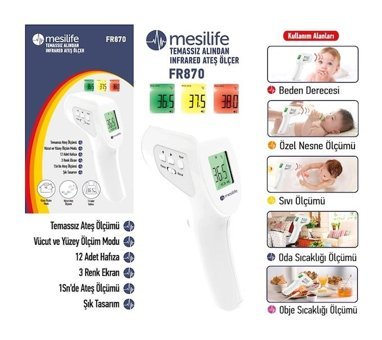 Mesilife Alından Temassız Dijital Tabanca Yetişkin Ateş Ölçer