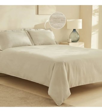 Karaca Home Home Fierra Pamuk 4 Mevsim 200x220 cm Düz Çift Kişilik Nevresim Takımı Taş Rengi