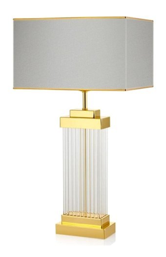 Foggia ABJ-KA01 Metal Gold-Krem Polyester Tek Ayak Abajur