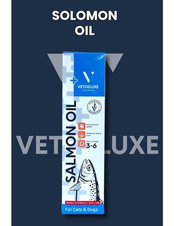 Vetdeluxe Somon Yağı Tüy Dökme Yavru-Yetişkin Kedi Vitamini Sıvı 200 gr