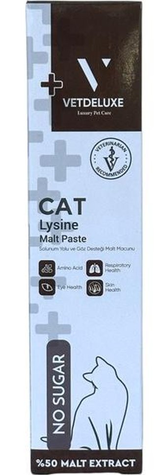Vetdeluxe Lysine Malt Solunum Yolu Destekleyici Yetişkin Kedi Vitamini Macun 100 gr