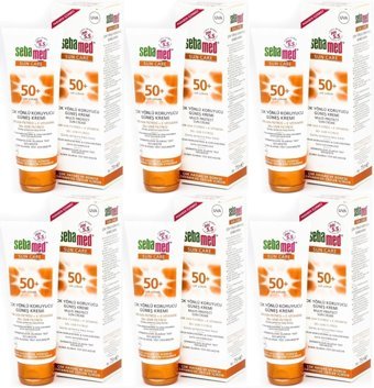 Sebamed Sun Care Çok Yönlü 50+ Faktör Tüm Ciltler İçin Leke Karşıtı Nemlendirici Yağsız Suya Dayanıklı Yüz ve Vücut Güneş Kremi 6x75 ml