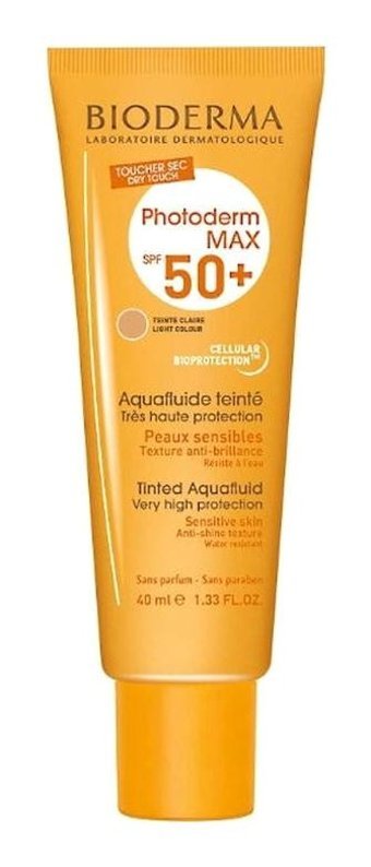 Bioderma Photoderm Max Aquafluid Light 50+ Faktör Tüm Ciltler İçin Nemlendirici Suya Dayanıklı Yüz Güneş Kremi 40 ml