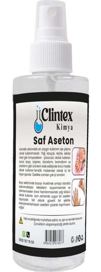 Clintex Kimya Pompalı Sprey Aseton 200 ml