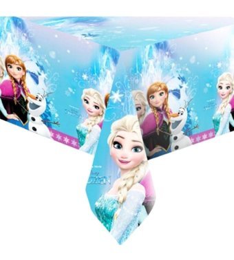 Frozen Elsa Plastik 120x180 cm Dikdörtgen Masa Örtüsü Çok Renkli