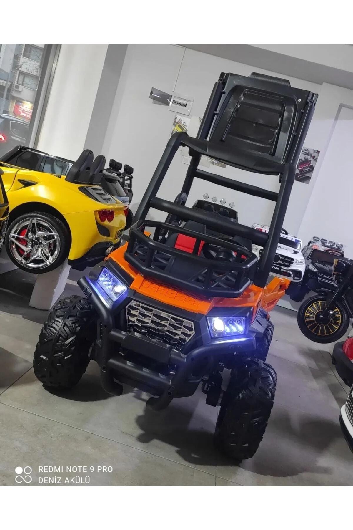 Utv 12 V - Çift Akülü Jip Turuncu