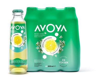 Avoya Limon-Limon Çiçeği Maden Suyu 6'lı 200 ml