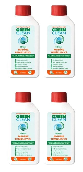 U Green Clean Bulaşık Makinesi Temizleyici 4x250 ml
