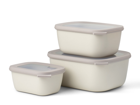 Mepal Cirqula Rectangular Dikdörtgen Plastik 3'lü