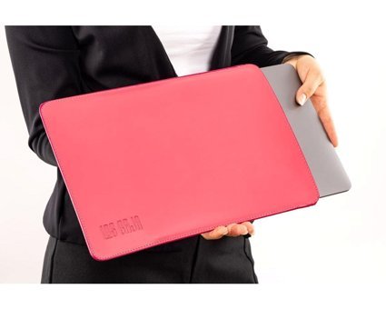 Los Caja 13 inç Deri Kılıf Laptop Çantası Pembe