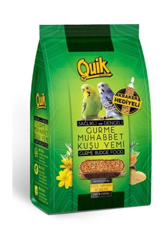 Quik Gurme Kabuklu Karışık Vitaminli Yetişkin - Yavru Kuş Yemi 500 gr