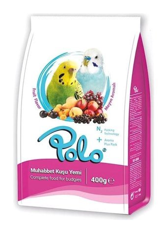 Polo Kabuklu Meyveli Vitaminli yetişkin Kuş Yemi 400 gr