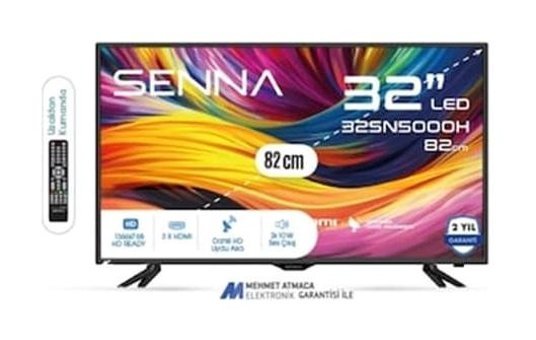 Senna 32SN5000H 32 inç HD 82 Ekran Flat Uydu Alıcılı LED Televizyon