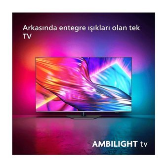 Philips The One 50PUS8909 50 inç 4K Ultra HD 127 Ekran Ambilight Çerçevesiz Flat Uydu Alıcılı Smart LED Titan OS Televizyon