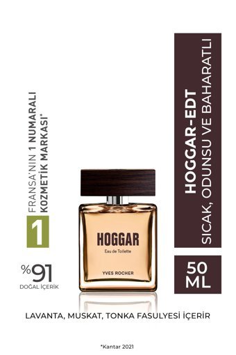 Yves Rocher Hoggar EDT Odunsu Erkek Parfüm 50 ml