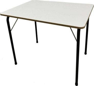 Moniev 70 cm x 50 cm Dikdörtgen Mdf Beyaz Kamp Masası