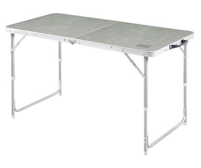 Haegs 120 cm x 60 cm Dikdörtgen Alüminyum Gri Kamp Masası