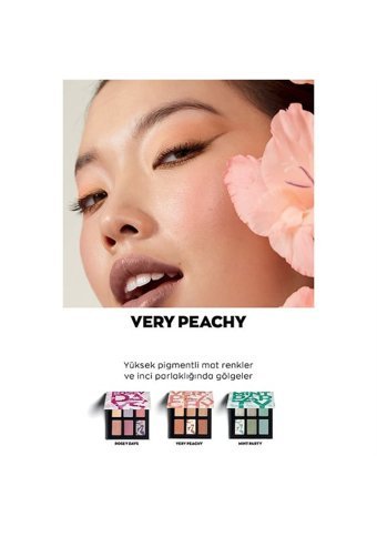 Avon Very Peachy Toz Mat Metalik Far Paleti
