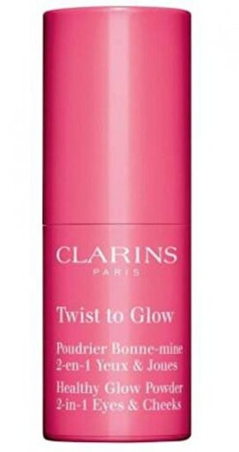 Clarins Twist To Glow 01 Glowy Coral Toz Işıltılı Tekli Far Pembe