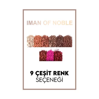 Iman Of Noble No:3 2 Toz Mat Sedefli Far Paleti