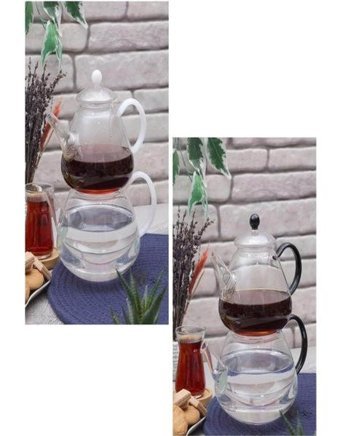 Xsay Cam Cam Çaydanlık Şeffaf