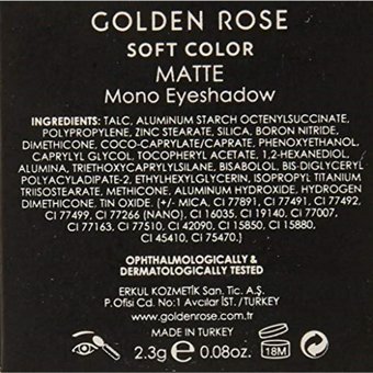 Golden Rose Soft Color Pearl 50 Toz Işıltılı Tekli Far Kahverengi