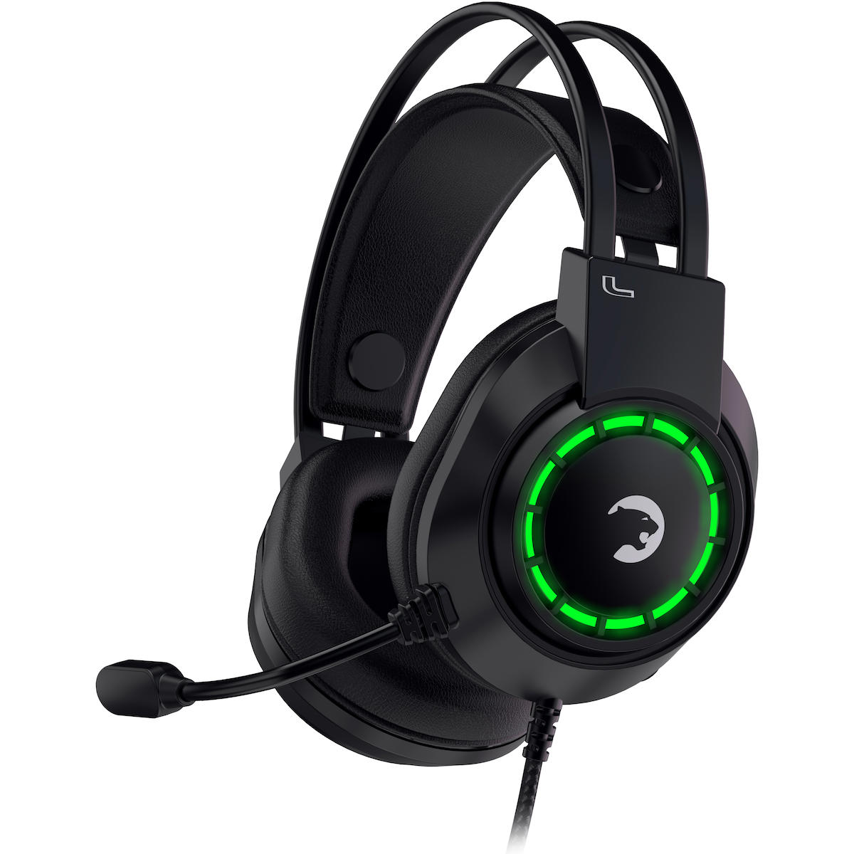 Gamepower Voldon X 7.1 3.5 mm Gürültü Önleyici Mikrofonlu Kablolu Kulak Üstü Kulaklık Siyah-Yeşil