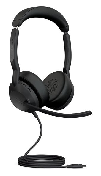 Jabra Evolve2 7.1 3.5 mm Gürültü Önleyici Mikrofonlu Kablolu Kulak Üstü Kulaklık Siyah