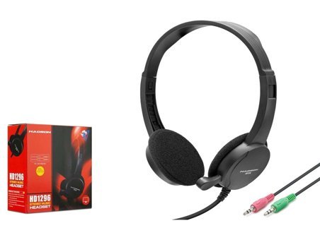 Hadron HD-1296 7.1 3.5 mm Gürültü Önleyici Mikrofonlu Kablolu Kulak Üstü Kulaklık Siyah