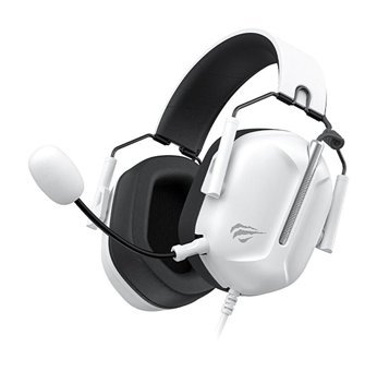 Havit Gamenote H2033D 7.1 3.5 mm Gürültü Önleyici Mikrofonlu Kablolu Kulak Üstü Kulaklık Beyaz-Siyah
