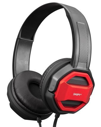 Rampage SN-101 7.1 3.5 mm Gürültü Önleyici Mikrofonlu Kablolu Kulak Üstü Kulaklık Siyah-Kırmızı