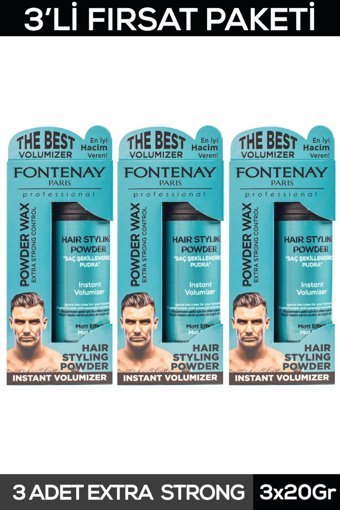 Fontenay Mat Effect Mat Pudra Sert Avokado Yağlı 3x20 gr Wax