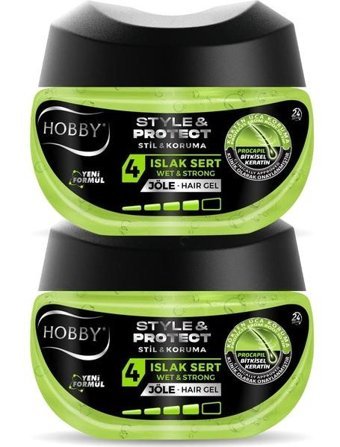 Hobby Style & Protect No:4 Islak Jel Sert Bitkisel Keratin 2x250 ml Jöle