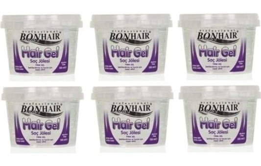 Bon Hair Beyaz Islak Jel Ekstra Sert Su Bazlı 6x140 ml Jöle