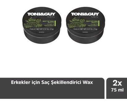 Toni&Guy Mattifying Putty Doğal - Mat Krem Orta Keratinli 2x75 ml Wax