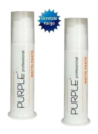 Purple Professional Doğal - Mat Krem Orta Keratinli 2x100 ml Wax