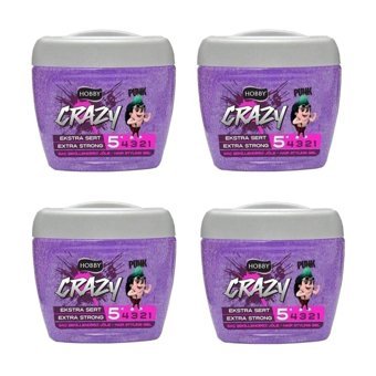 Hobby Crazy Punk No:5 Islak Jel Ekstra Sert Su Bazlı 4x700 ml Jöle
