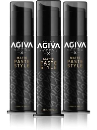 Agiva Paste Style Mat Krem Sert Hint Yağlı 3x100 ml Wax