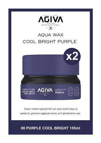 Agiva Aqua 08 Parlak Krem Hafif Hint Yağlı 2x155 ml Wax