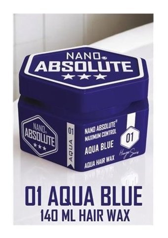Nano Absolute 01 Aqua Blue Parlak Krem Sert Balmumu 140 ml Wax