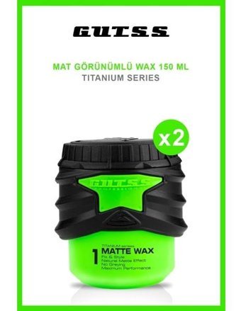 Gutss Titanium Matte No:1 Mat Krem Ekstra Sert Özel Formüllü 2x150 ml Wax