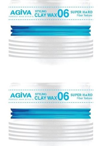 Agiva Clay 06 Parlak Krem Ekstra Sert Balmumu 2x175 ml Wax