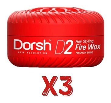 Dorsh D2 Fire Doğal - Parlak Krem Sert Balmumu 3x150 ml Wax