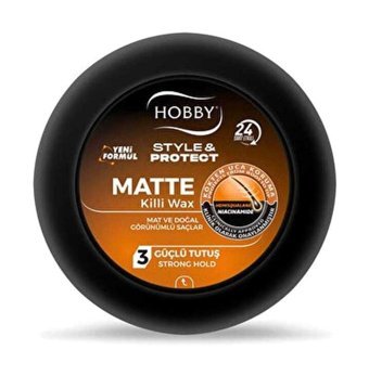 Hobby Style & Protect Matte Doğal - Mat Krem Sert Hemisqualane 100 ml Wax