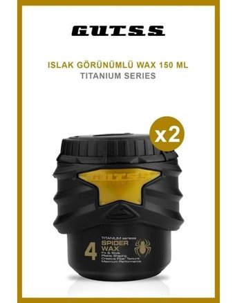 Gutss Titanium Spider No:4 Parlak Krem Ekstra Sert Örümcek Teknolojisi 2x150 ml Wax