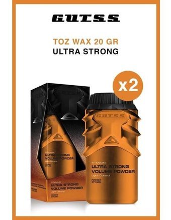 Gutss Titanium Ultra Strong Doğal - Parlak Pudra Ekstra Sert Özel Formüllü 2x20 gr Wax